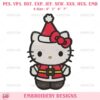 Santa Claus Hello Kitty Christmas Embroidery Design File