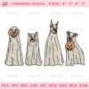 Ghost Dog Halloween Embroidery Designs