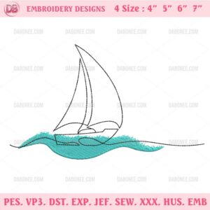 Sailboat Machine Embroidery Designs