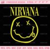 Nirvana Embroidery Design, Rock Band Embroidery Files