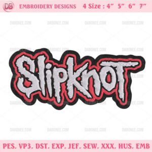 Slipknot Band Embroidery Design Files