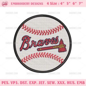 Atlanta Braves Embroidery Design Files