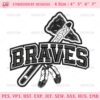 Braves Baseball Embroidery Design, Atlanta Braves Embroidery Pattern