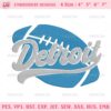 Detroit Lions Football Embroidery Design