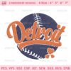 Detroit Tigers Embroidery Design, Detroit Baseball MLB Embroidery Design