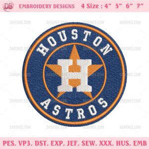 Houston Astros Embroidery Design Files