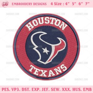 Houston Texans Football Embroidery Design