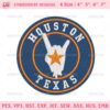 Houston Texas Embroidery Design, Texas Baseball Houston Astros Embroidery Design Files