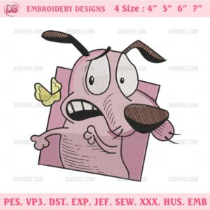 Courage The Cowardly Dog Embroidery Design