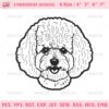 Poodle Machine Embroidery Design Files