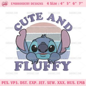 Stitch Cute And Fluffy Embroidery Design