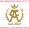 Team Canelo Embroidery Design, Canelo Alvarez Machine Embroidery Designs