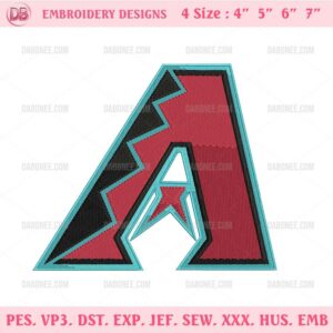 Arizona Diamondbacks Logo Embroidery Design Files