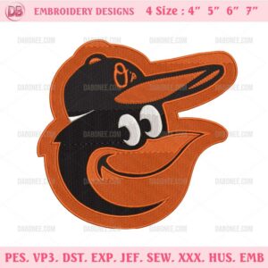 Baltimore Orioles Logo Embroidery Design Files