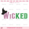 Wicked Movie Embroidery Design, Wicked Embroidery Pattern