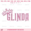 Glinda Wicked Embroidery Design Files